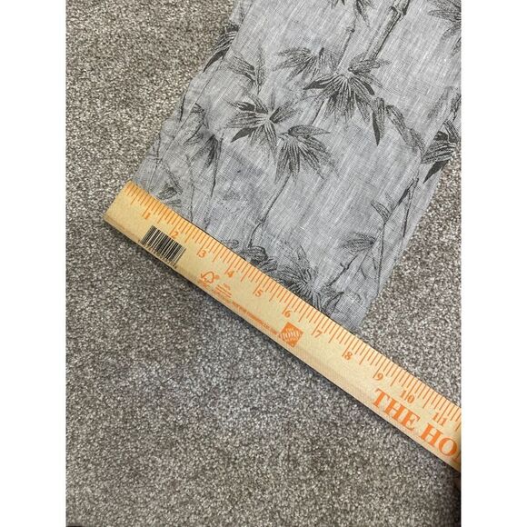 TASSO ELBA ISLAND Womens DRAWSTRING PANTS sz medium gray tropical trouser - Picture 4 of 12